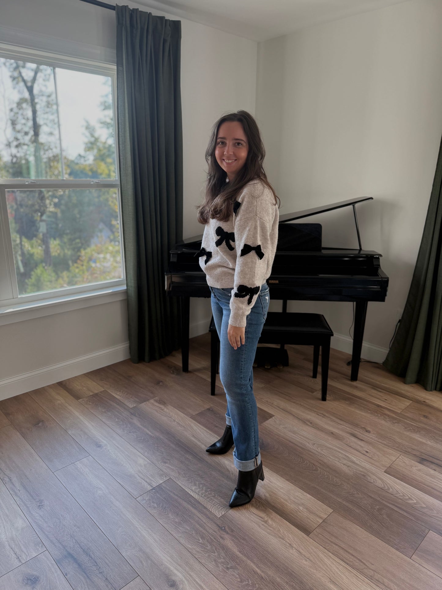 Bow Pattern Sweater
