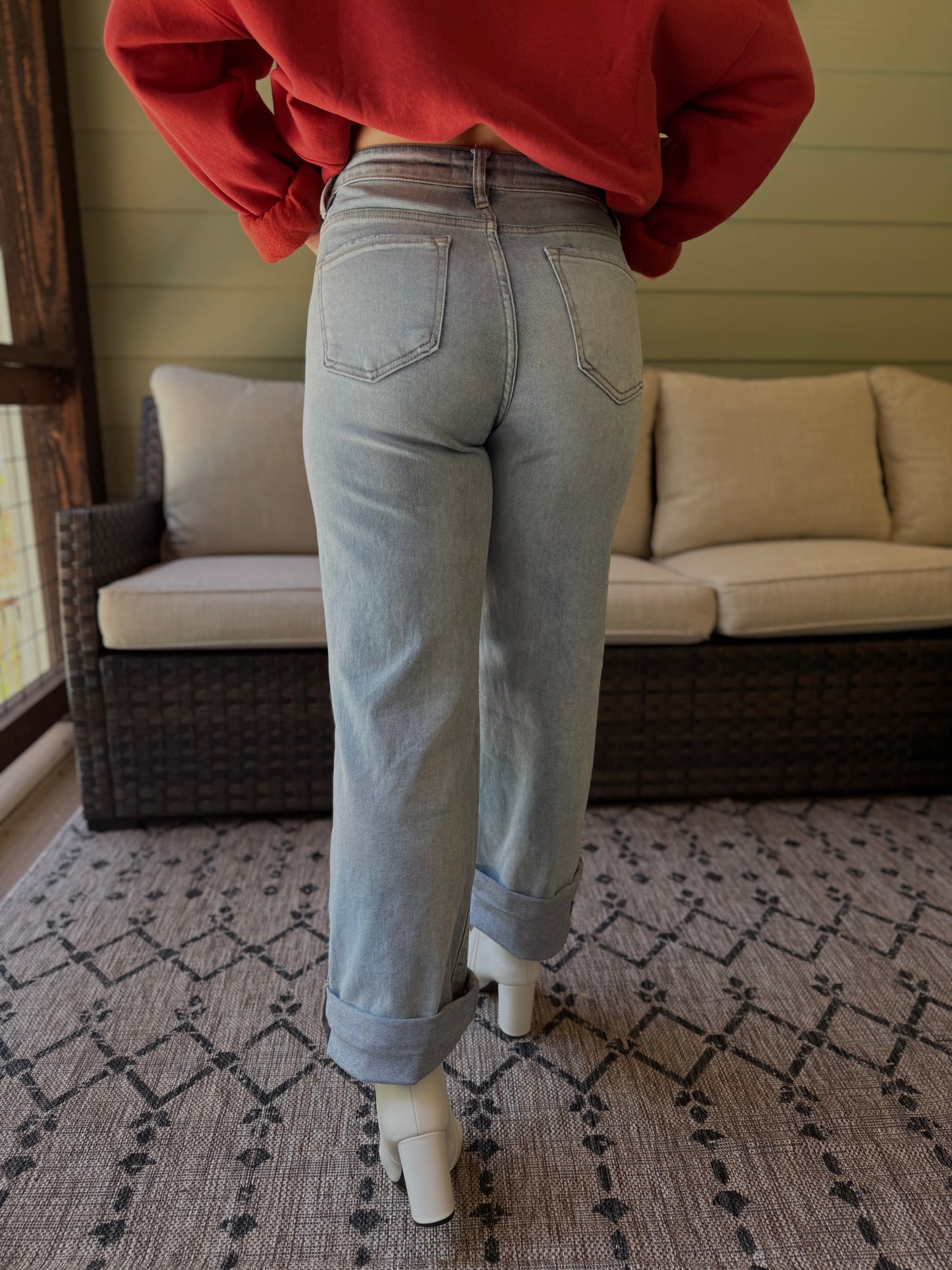 Tell Your Boyfriend Midrise Boyfriend Jean