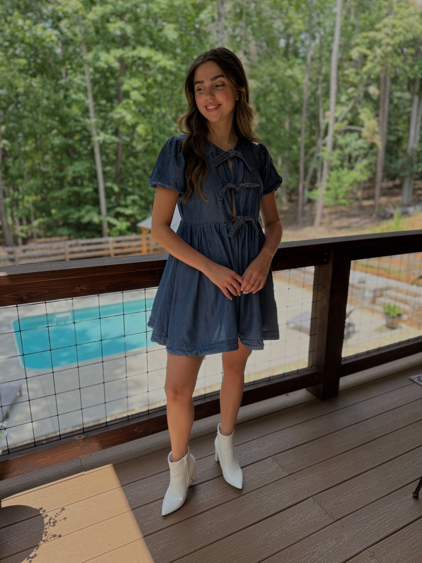 Denim Me Daisy Midi Dress