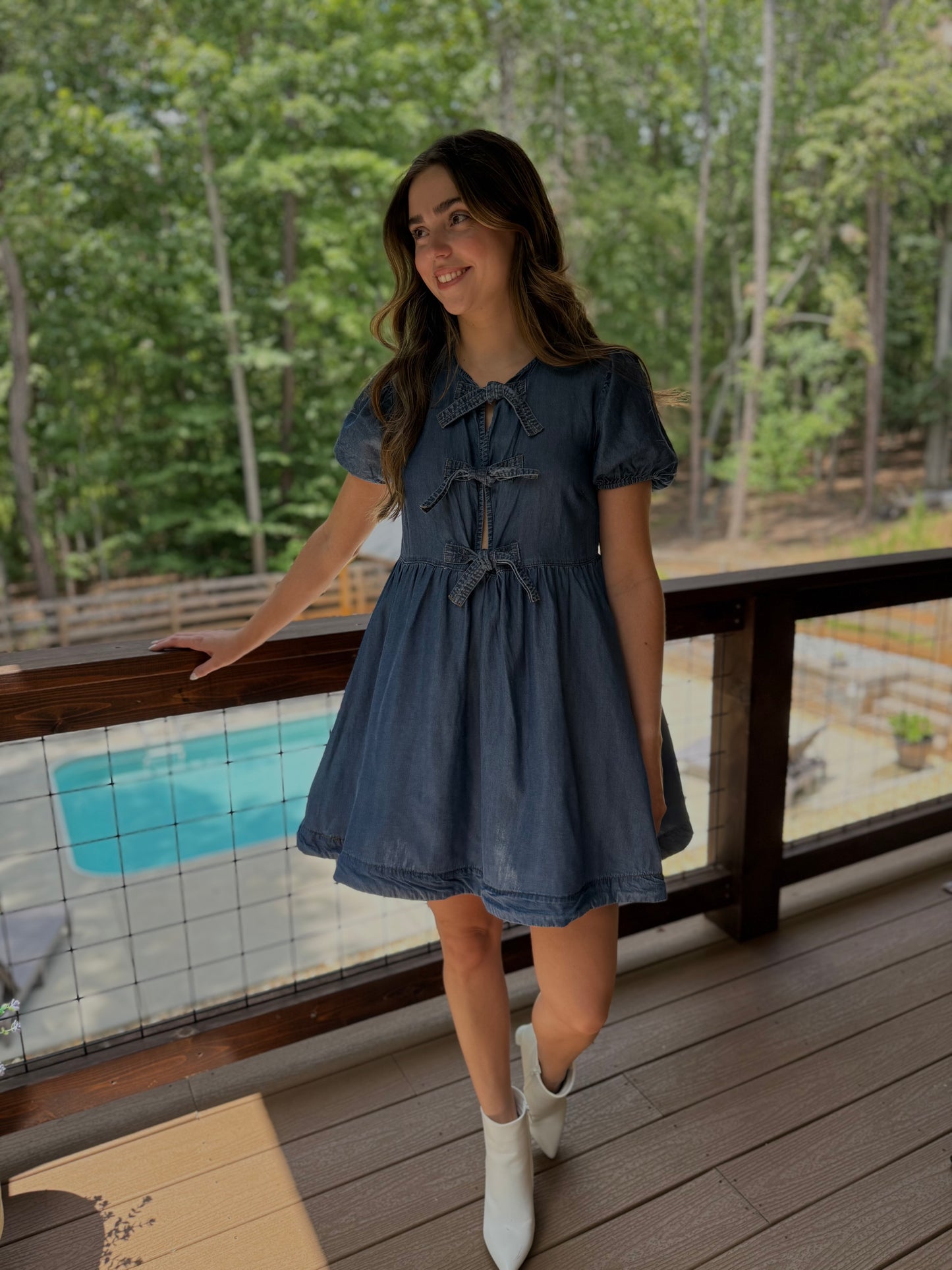 Denim Me Daisy Midi Dress