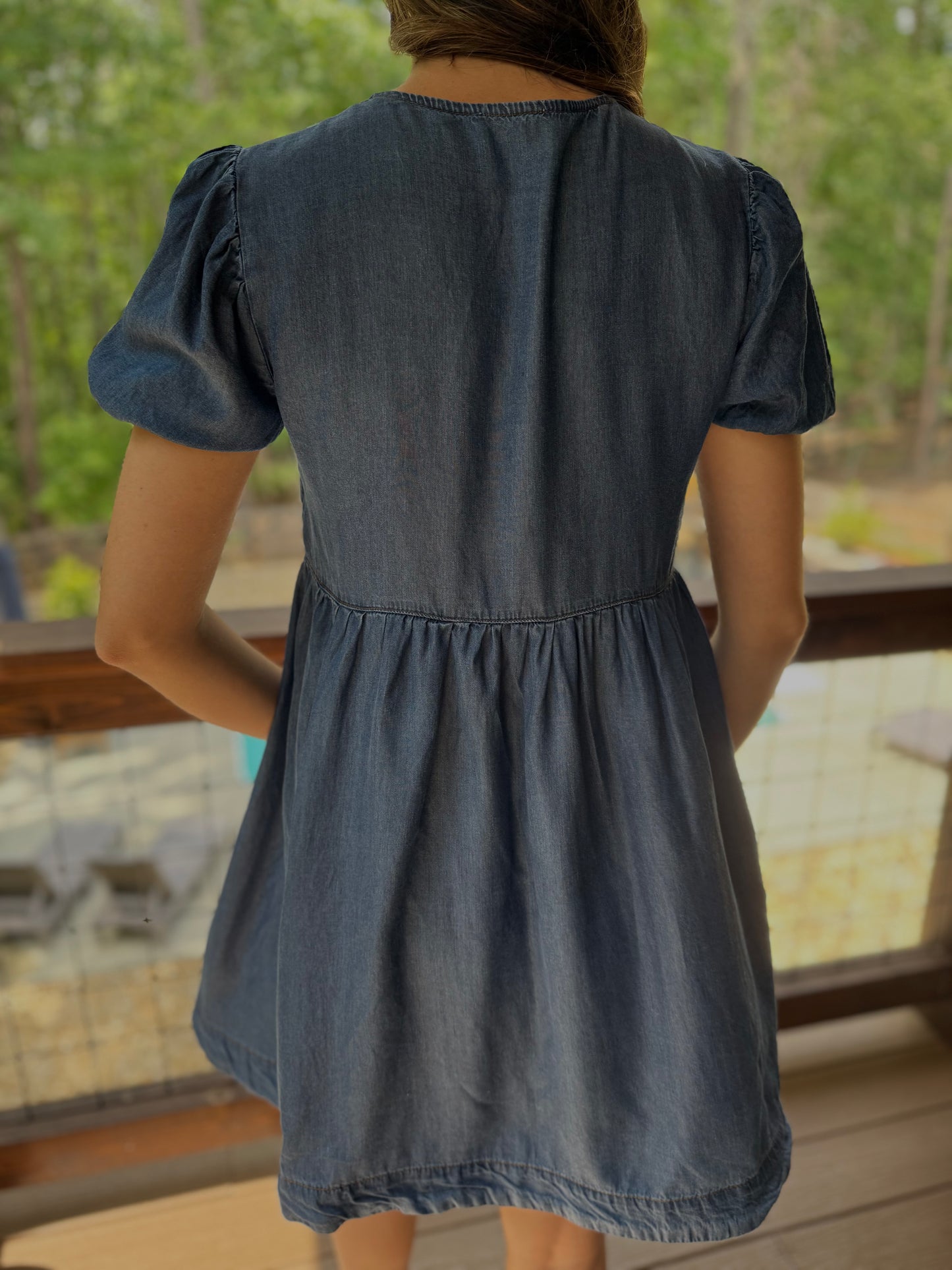 Denim Me Daisy Midi Dress