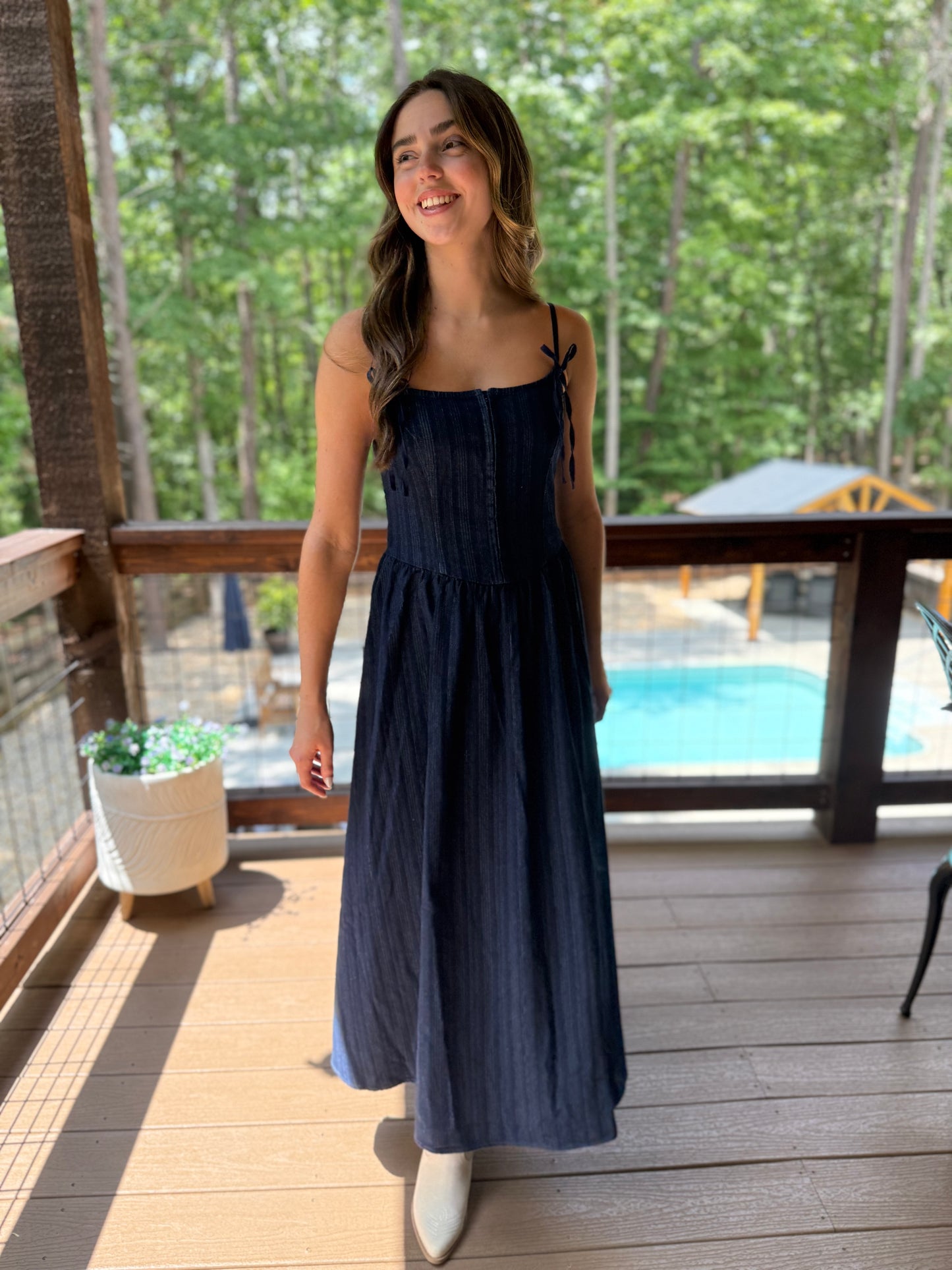 Call Me Corset Midi Dress