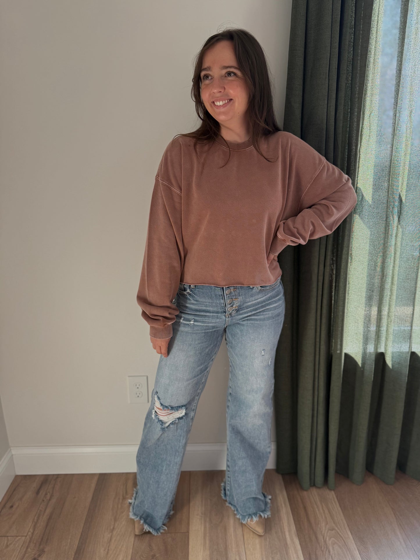 Brandy Crop Sweater