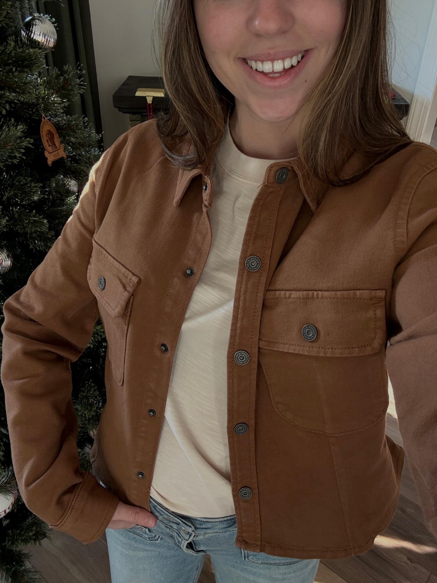 Autumn Cinch Button Up Jacket