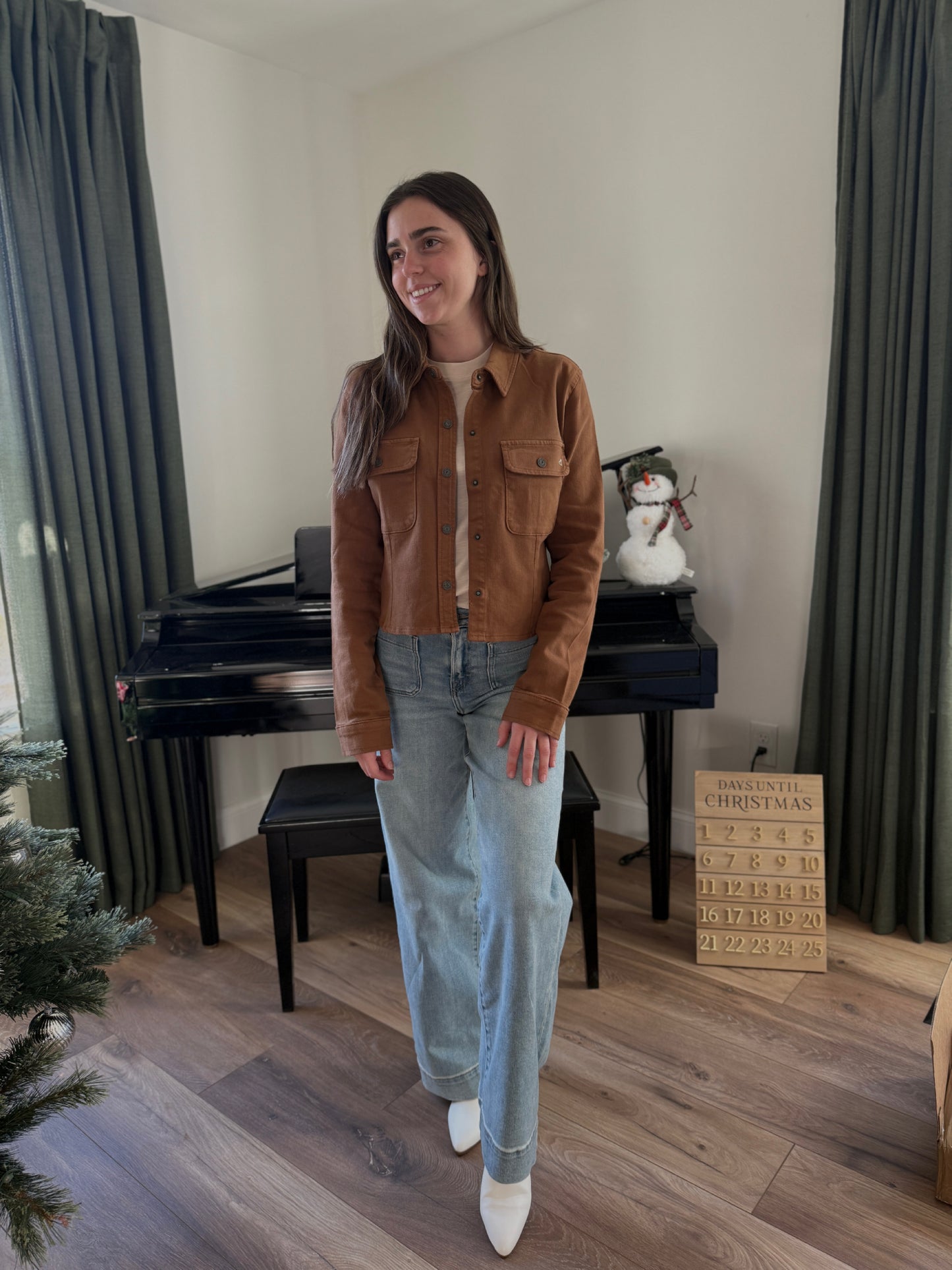 Autumn Cinch Button Up Jacket