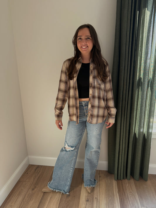Meet Me For Coffee Flannel