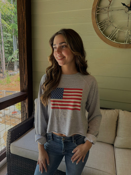 'Merica Cropped Shirt