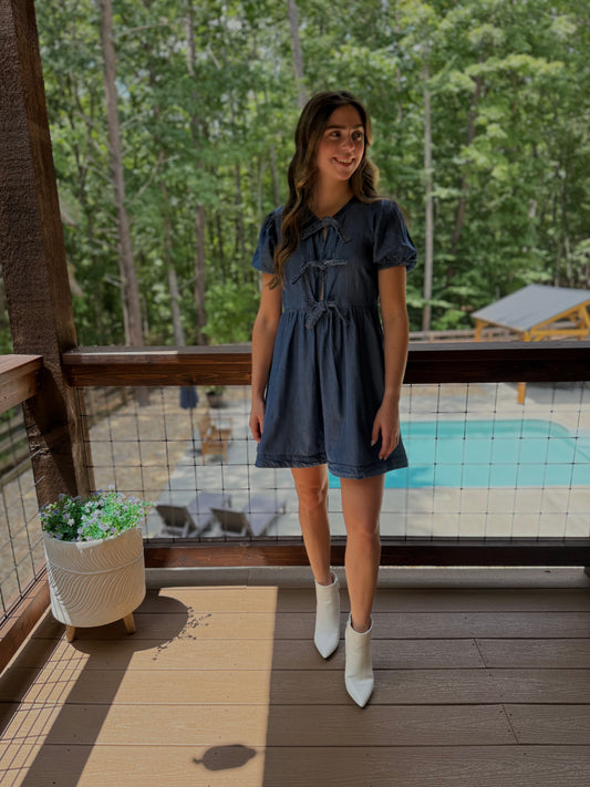 Denim Me Daisy Midi Dress